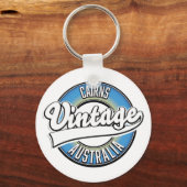 Porte-clés Logo vintage de Cairns Australie. (Recto)
