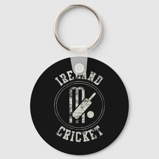 Porte-clés Logo vintage de cricket d'Irlande (Recto)