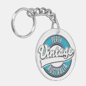 Porte-clés Logo vintage de Perth Australie (Devant gauche)