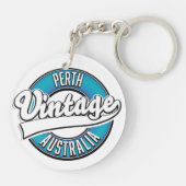 Porte-clés Logo vintage de Perth Australie (Dos)