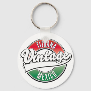 Porte-clés Logo vintage de Tijuana au Mexique.
