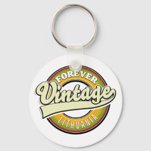 Porte-clés Logo vintage lituanien pour toujours.
