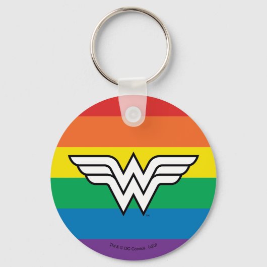 Porte-clés Logo Wonder Woman Rainbow (Recto)