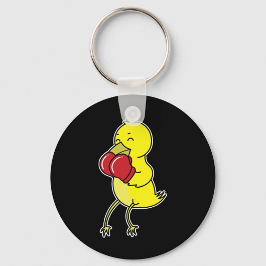 Porte-clés L'oiseau fait de la boxe (Recto)