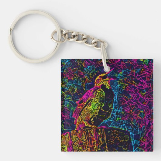 Porte-clés L'oiseau solitaire 3 (Devant)