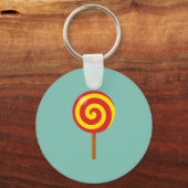Porte-clés Lollipop rouge spirale (Recto)