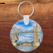 Porte-clés London, Royaume-Uni Tower Bridge River View (Recto)