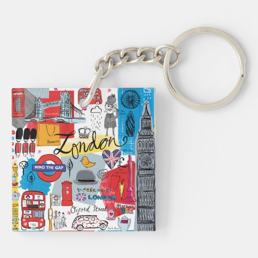 Porte-clés Londres, Angleterre (Dos)