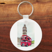 Porte-clés Londres Bus et Big Ben (Recto)