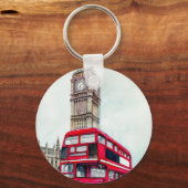 Porte-clés Londres Bus et Big Ben (Recto)