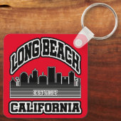 Porte-clés Long Beach, Californie (Verso)