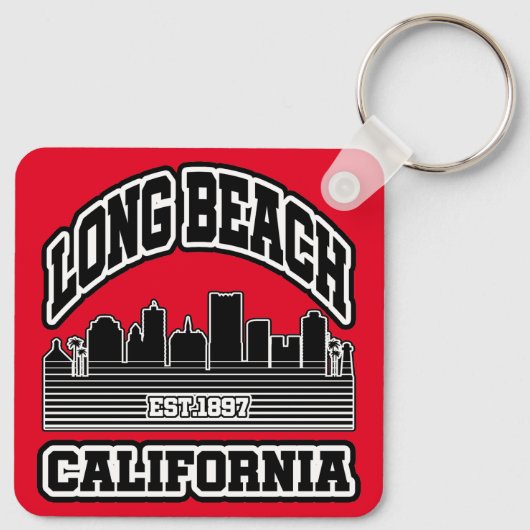 Porte-clés Long Beach, Californie (Dos)