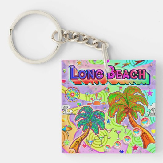 Porte-clés Long Beach Vacation Target Keychain (Devant)