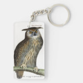 Porte-clés "Long Eared & Great Horned Owls" (Dos)