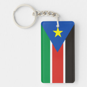 Porte-clés long symbole de nation de drapeau de pays du sud