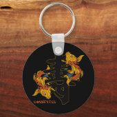 Porte-clés Longévité du poisson Kanji Koi (Recto)
