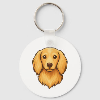 Porte-clés Longhair Doxie Keychain