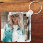 Porte-clés Longhorn Burnt Orange Home Sweet Home Texas Keycha (Verso)