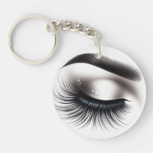 Porte-clés Longs faux cils fins Extensions de cils Beauté 