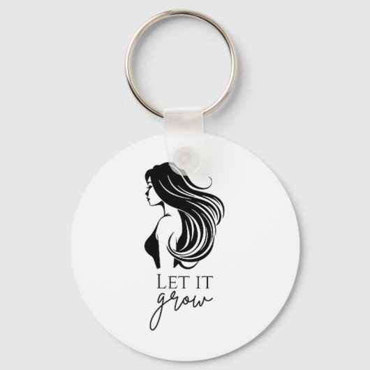 Porte-clés Longueur des cheveux Vérifier la croissance Graphi (Recto)