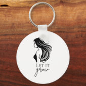 Porte-clés Longueur des cheveux Vérifier la croissance Graphi (Recto)