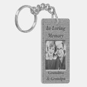 Porte-clés Look d'argent monumental personnalisé (Devant gauche)