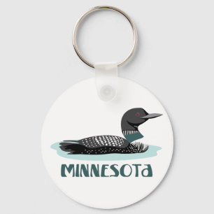 Porte-clés Loon du Minnesota