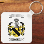 Porte-clés Lopez Nom et Blason (Verso)