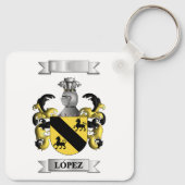 Porte-clés Lopez Nom et Blason (Dos)