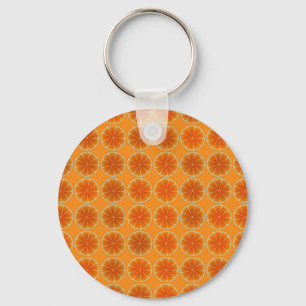 Porte-clés L'orange découpe le collage en tranches