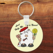 Porte-clés Lord Aidez-moi Je suis infirmière (Recto)