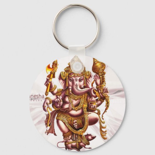 Porte-clés Lord Ganesh Good Luck Charme (Recto)