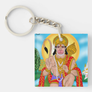 Porte-clés Lord Hanuman – Chaîne à clés spirituell