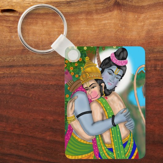 Porte-clés Lord Rama & Hanuman Keychain (Recto)