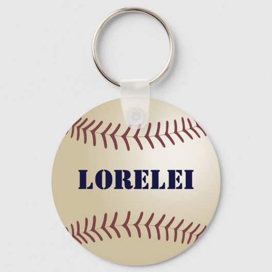 Porte-clés Lorelei Personalized Baseball Keychain - 369 (Recto)