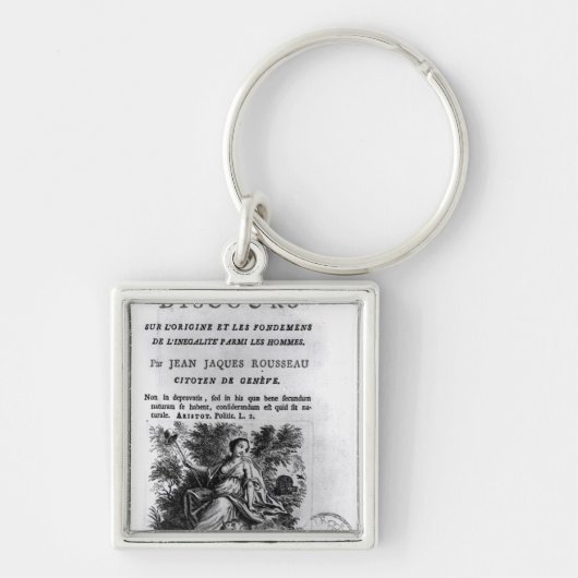 Porte-clés 'l'Origine et les Fondements de Discours (Devant)