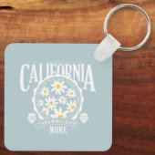 Porte-clés Los Angeles California Floral Graphic (Verso)