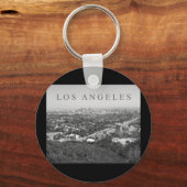 Porte-clés Los Angeles en noir et blanc (Recto)