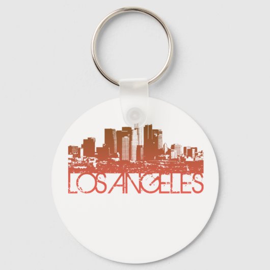 Porte-clés Los Angeles Skyline Design (Recto)