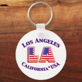Porte-clés Los Angeles USA Patriotic Logo (Recto)