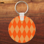 Porte-clés Losanges damier orange clair et foncé (Verso)