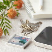 Porte-clés Lotus dans l'étang (Côté)