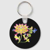 Porte-clés Lotus Fleurs et Vins (Recto)