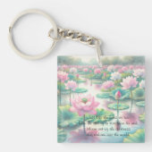 Porte-clés Lotus Flowers & Citation (Devant)