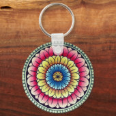 Porte-clés Lotus Mandala (Recto)