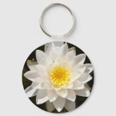 Porte-clés Lotus, Nénuphar blanc flottant (Recto)