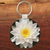 Porte-clés Lotus, Nénuphar blanc flottant (Recto)