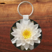 Porte-clés Lotus, Nénuphar blanc flottant (Recto)