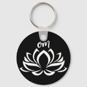Porte-clés Lotus Om White (Recto)