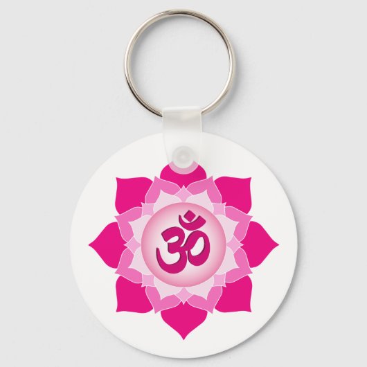 Porte-clés Lotus rose (Recto)